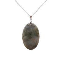 Labradorite Pendant, Different Shape for Choice & for woman, more colors for choice, 32x52mm, Sold By PC