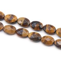 Dragi kamen perle Nakit, elipsa, uglađen, možete DIY & različiti materijali za izbor & faceted, više boja za izbor, 10x14mm, Prodano Per Približno 7.68 inčni Strand