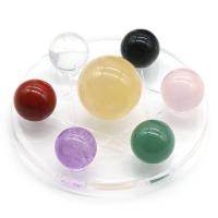 Fashion Decoration Gemstone with Acrylic Round polished for home and office mixed colors Sold By Set