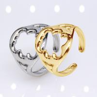 304 Stainless Steel Open Finger Ring, Vacuum Ion Plating, fashion jewelry & Unisex, more colors for choice, 17mm, Sold By PC