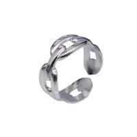 304 Stainless Steel Open Finger Ring, Vacuum Ion Plating, fashion jewelry & for man, more colors for choice, 8mm, Sold By PC
