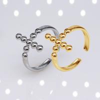 304 roestvrij staal Open Finger Ring, Oversteken, mode sieraden & uniseks, meer kleuren voor de keuze, 10mm, Verkocht door PC