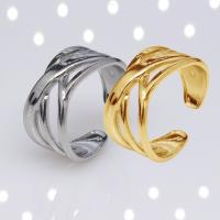 304 roestvrij staal Open Finger Ring, mode sieraden & uniseks, meer kleuren voor de keuze, 10mm, Verkocht door PC