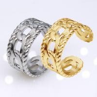 304 Stainless Steel Open Finger Ring, Vacuum Ion Plating, fashion jewelry & Unisex, more colors for choice, 10mm, Sold By PC