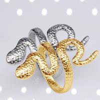 304 από ανοξείδωτο χάλυβα Open δάχτυλο του δακτυλίου, Φίδι, κοσμήματα μόδας & για άνδρες και γυναίκες, περισσότερα χρώματα για την επιλογή, 30mm, Sold Με PC