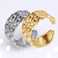 304 Stainless Steel Open Finger Ring, Vacuum Ion Plating, fashion jewelry & for man, more colors for choice, 10mm, Sold By PC