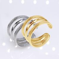 304 Stainless Steel Open Finger Ring Vacuum Ion Plating fashion jewelry & for man 13mm Sold By PC
