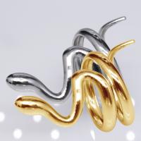 304 Stainless Steel Open Finger Ring Snake Vacuum Ion Plating fashion jewelry & Unisex 32mm Sold By PC
