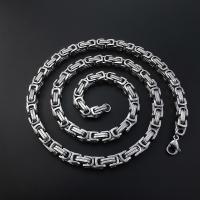 Titanium Steel Necklace, different size for choice & different styles for choice & for man, original color, Sold By Strand