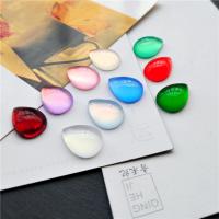Fashion Resin Cabochons, Teardrop, epoxy gel, DIY & different size for choice, more colors for choice, 10PCs/Bag, Sold By Bag