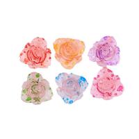 Mobile Phone DIY Decoration, Resin, Flower, enamel, more colors for choice, 12x6mm, 5PCs/Bag, Sold By Bag