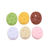 Mobile Phone DIY Decoration, Resin, Biscuit, epoxy gel, more colors for choice, 20x16x5mm, 100PCs/Bag, Sold By Bag