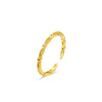 Sterling Silver Jewelry Finger Ring, 925 argento sterlina, Placcato oro 18K, regolabile & stili diversi per la scelta & per la donna & cavo, 2x20mm, 16.5mm, Misura:6, Venduto da PC