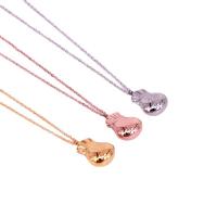 Stainless Steel Jewelry Necklace, 304 Stainless Steel, Money Bag, Vacuum Ion Plating, with letter pattern & for woman, more colors for choice, Length:Approx 15.7 Inch, Sold By PC
