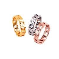 Stainless Steel Finger Ring, 304 Stainless Steel, Vacuum Ion Plating, different size for choice & for woman & hollow, more colors for choice, 5.10mm, US Ring Size:5-9, Sold By PC