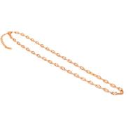 Rustfrit stål smykker halskæde, 304 rustfrit stål, ægte forgyldt, oval kæde & for kvinde, Længde Ca. 15.7 inch, Solgt af PC