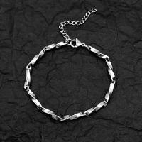 Brass Bracelet & Bangle, with 1.97inch extender chain, platinum plated, fashion jewelry & Unisex, nickel, lead & cadmium free, Length:Approx 7.05 Inch, Sold By PC