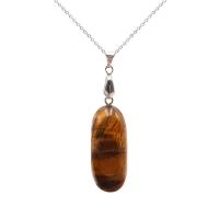 Tiger Eye Pendant Oval for woman yellow 10-30x20-50mm Sold By PC