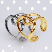 304 Stainless Steel Open Finger Ring Vacuum Ion Plating fashion jewelry & Unisex 21mm Sold By PC