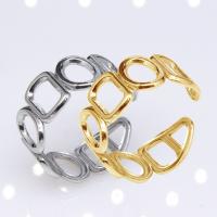 304 Stainless Steel Open Finger Ring Vacuum Ion Plating fashion jewelry & Unisex 9mm Sold By PC