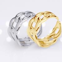 304 Stainless Steel Open Finger Ring Vacuum Ion Plating fashion jewelry & Unisex 12mm Sold By PC