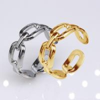 304 Stainless Steel Open Finger Ring Vacuum Ion Plating fashion jewelry & Unisex 7mm Sold By PC