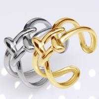 304 Stainless Steel Open Finger Ring, Vacuum Ion Plating, fashion jewelry & Unisex, more colors for choice, 12mm, Sold By PC
