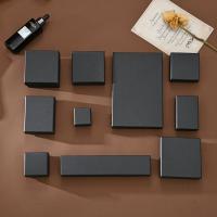Κοσμήματα Gift Box, Χαρτί, διαφορετικό μέγεθος για την επιλογή, μαύρος, Sold Με PC