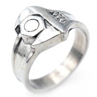 Titantium Steel finger ring, Titan Stål, polerad, olika storlek för val & för människan, ursprungliga färgen, 10x14mm, Säljs av PC