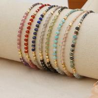 Seedbead bracelet, avec Agate, Réglable & bijoux de mode & pour femme, plus de couleurs à choisir, protéger l'environnement, sans nickel, plomb et cadmium, Longueur:Environ 11.02 pouce, Vendu par PC