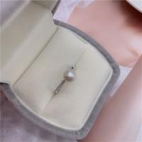 Freshwater Pearl Earrings with 304 Stainless Steel fashion jewelry & for woman white 6-7mm Sold By PC