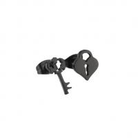 Edelstahl Ohrringe, 304 Edelstahl, Lock and Key, Modeschmuck & für Frau, keine, verkauft von Paar