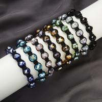 Crystal Bracelets, Nylon, with Crystal, fashion jewelry & for woman, more colors for choice, 10mm, Sold Per 18-30 cm Strand