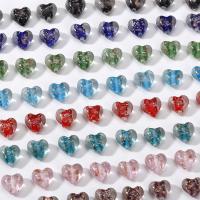 Ručno lampwork perle, Srce, epoksi naljepnica, možete DIY & luminated, više boja za izbor, 13x13mm, Prodano By PC