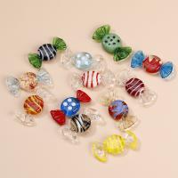 Ručno lampwork perle, Bombon, bez spolne razlike & emajl, više boja za izbor, 15x30mm, Prodano By PC