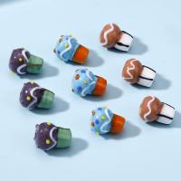 Bumpy Lampwork Beads, Ice Cream, epoxy gel, DIY, more colors for choice, 16x21mm, Sold By PC