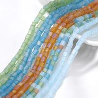 Perles murano faites à la main , chalumeau, cadre, DIY, plus de couleurs à choisir, 4x4mm, Environ 93PC/brin, Vendu par brin