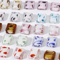 Lampwork Beads, Square, epoxy gel, DIY & different size for choice, more colors for choice, Sold By PC