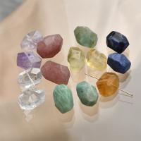 Gemstone Jewelry Beads Natural Stone irregular DIY & faceted 10-15mm Sold By PC