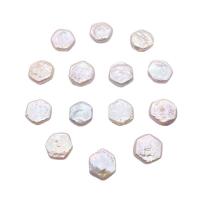 Cultured Baroque Freshwater Pearl Beads, Hexagon, polished, DIY, white, 12mm, Sold By PC