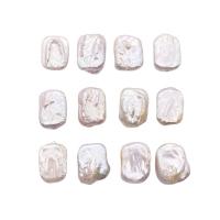 Cultured Baroque Freshwater Pearl Beads, Square, polished, DIY, white, 14x20mm, Sold By PC
