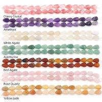 Gemstone Jewelry Beads, Leaf, polished, DIY & different materials for choice, more colors for choice, 10x14mm, Sold Per Approx 8.3 Inch Strand