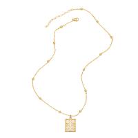 Cubic Zircon Micro Pave Brass Necklace with Shell with 2 extender chain Cross gold color plated & micro pave cubic zirconia & for woman golden nickel lead & cadmium free Length 17.7 Inch Sold By PC