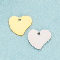 Tibetan Style Heart Pendants, 304 Stainless Steel, DIY, more colors for choice, 16x15mm, Sold By PC