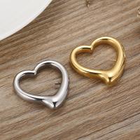 Zinc Alloy Heart Pendants 304 Stainless Steel DIY & hollow Sold By PC