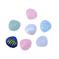 Mobile Phone DIY Decoration, Resin, with Sequins, Shell, epoxy gel, more colors for choice, 20mm, 100PCs/Bag, Sold By Bag