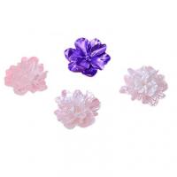 Hair Accessories DIY Findings, Resin, Common Camelia, painted, more colors for choice, 25mm, 100PCs/Bag, Sold By Bag