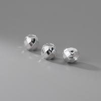 925 Sterling Silver Spacer Bead silver color plated 8.50mm Sold By PC
