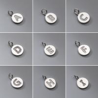 Sterling zilver hanger met micro-paved kubieke zirconia's, 925 sterling zilver, geplatineerd, verschillende stijlen voor de keuze & micro pave zirconia, 9.50mm, Verkocht door PC
