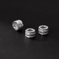 925 Sterling Silver Spacer Bead plated matte 8mm Sold By PC